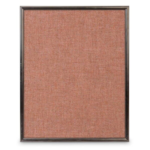 Corkboard, Fabric, Brnz/Cld, 2 Door, 60x36"